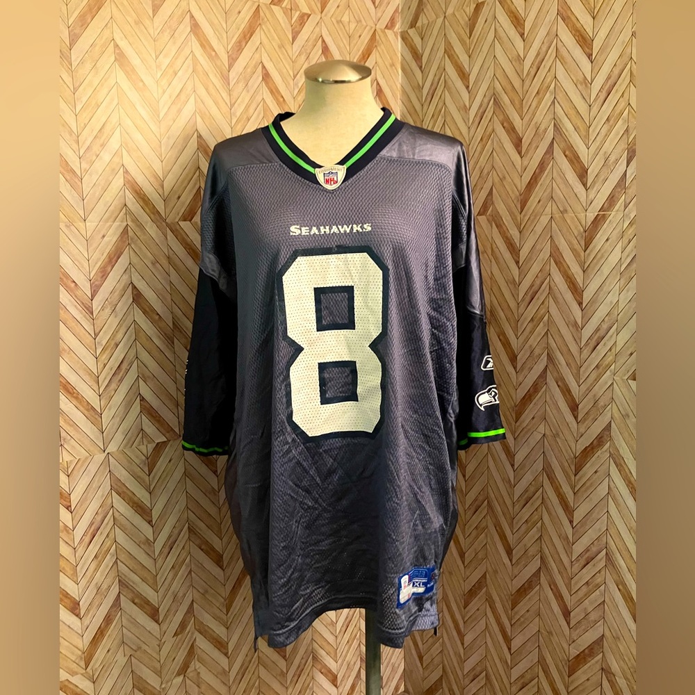 Here's a cool vintage Seattle Seahawks Matt Hasselbeck jersey #8 made by Rebook